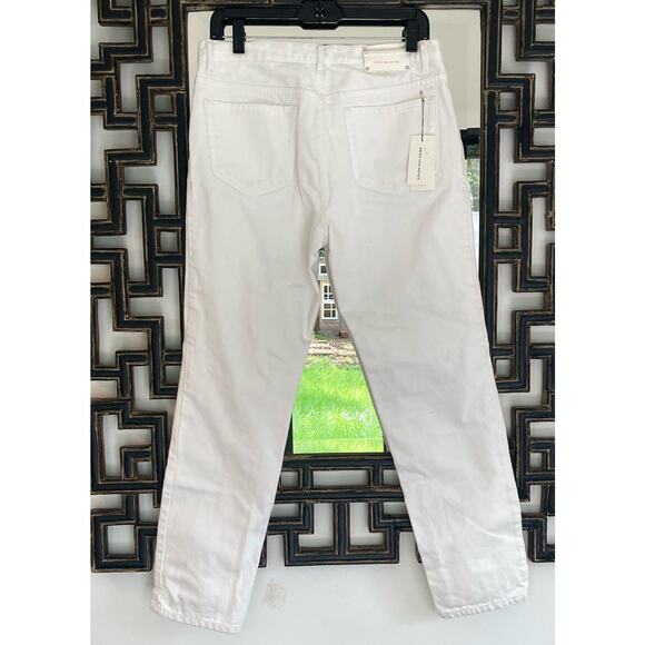 Dries Van Noten White Denim Jeans Straight Ankle Perry ~ Sz 29 NWT - Picture 3 of 6